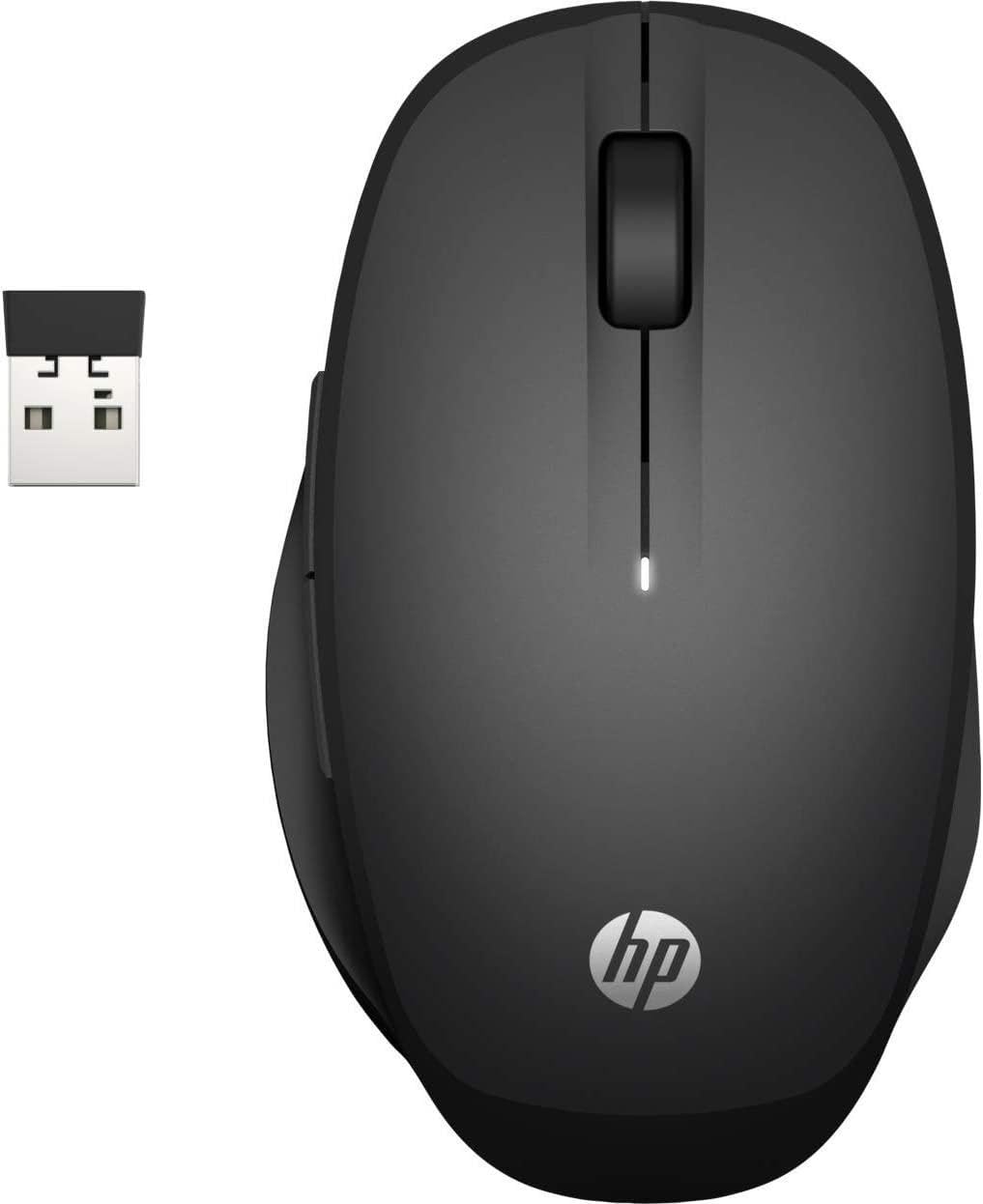 HP 240 Mouse Empire Wireless, Sensore Ottico da 1600 DPI, Bluetooth 5.1, 3 Pulsanti, Rotella di