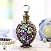 YUFENG Restoring Ancient Ways Hollow-Out Rattan Flower Perfume Bottles Empty Refillable (Flower 1)