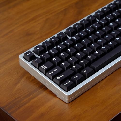Keycaps Black Sumgsn estilo Cherry Profile de 121 teclas de doble disparo para setup 4