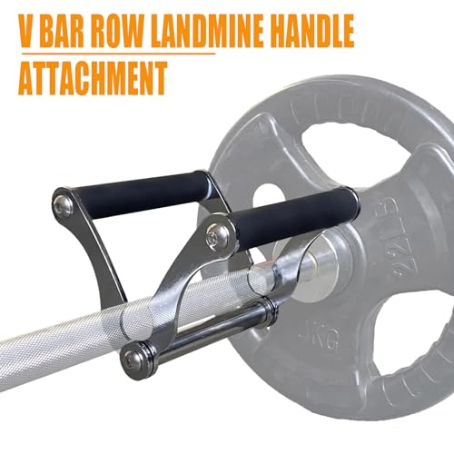 Image of Viking Press Landmine Handle for 2-Inch Barbell, Hack Squat T-Bar Row Attachment Strength Training Accessories, Shoulder Press Landmine Attachment Equipment