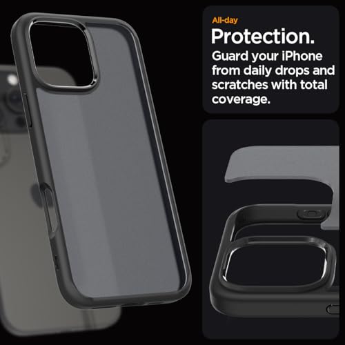 Image of Spigen for iPhone 16 Pro Max Case, Ultra Hybrid [No Magnet Ring][Anti-Yellowing] - Frost Black