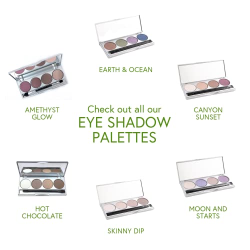Honeybee Gardens Quad Eye Shadow Compact In Skinny Dip, Pink, Beige, Nude Tones, Refillable & Customizable thumb #5