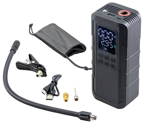 キジマ JP03-R スマートエアポンプ（本体：165mm×70.5mm×50mm ホースの長さ：300mm）エアホース（米式）、英式アダプタ（トンボ式）、仏式アダプタ、ボールニードル、収納袋、USBケーブル（Type-C）