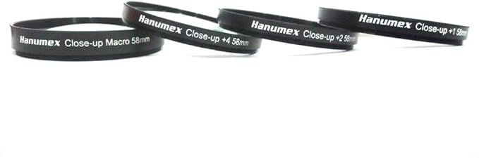 numex Close Up Lens Filter Kit +1 +2 +4 +10 Macro for Canon Eos 1000d 1100d 5d 7d 18-55mm 55-250mm Lens, 58mm