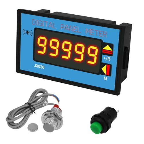Compteur numérique avec relais 24 VDC et écran LCD haut/bas