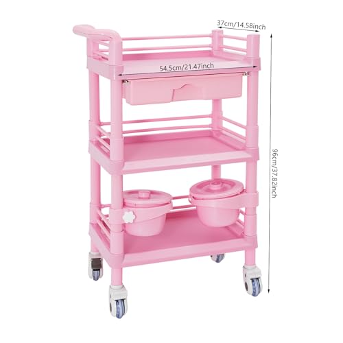 Carrito móvil organizador de salón para almacenamiento, capacidad hasta 80kg miniatura 2
