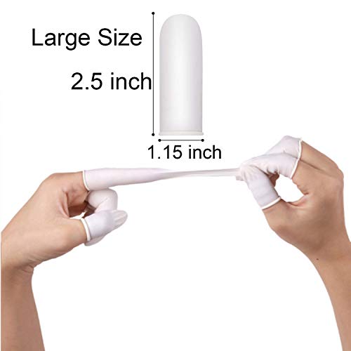 Large Latex Finger Cots Anti Static Rubber Fingertip Protective Finger Cots For Electronic Repair, Handmade Apply, 444 Pcs #TOP3
