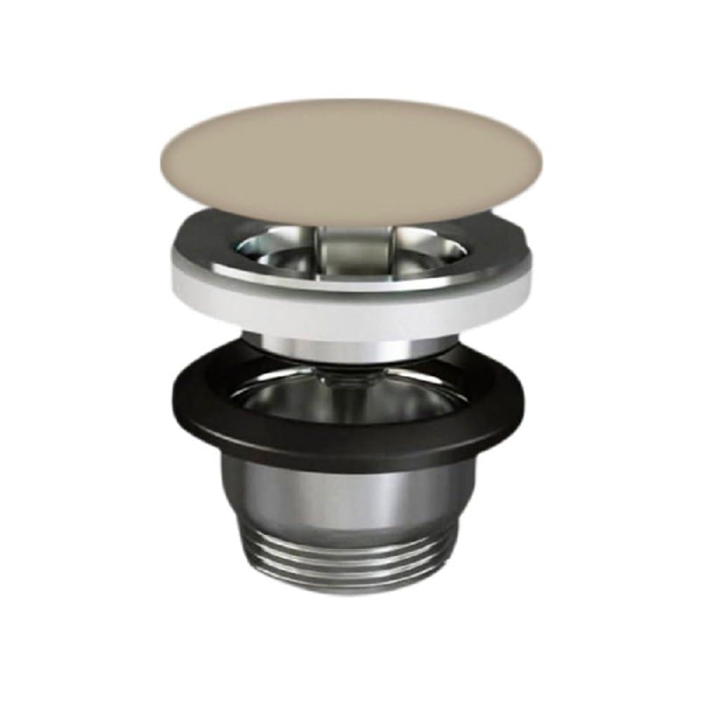 1 PZ PILETTA LAVABO FEELING SENZA TROPPO PIENO Tappo Beige Opaco NextradeItalia Mod.FERX.DIATIN-XREXT-EM