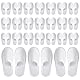 24 Paar Weiße Hotelslipper, Einwegslipper, Gästehausschuhe, Geschlossen, Rutschfest, Unisex, Für Hotel, Spa, Zuhause, Gäste, Schuhgröße 42 bis 43