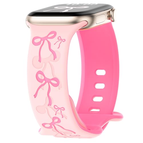 YMHML Bow Band Compatible with Apple Watch Bands for Women 40mm 42mm 41mm 38mm 44mm 45mm 46mm 49mm...