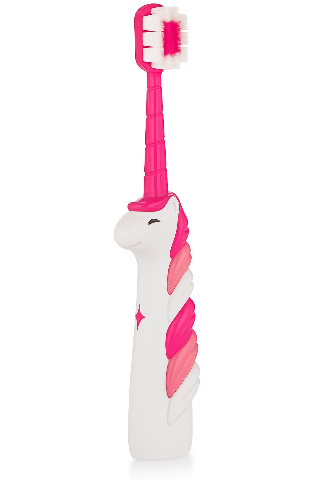 BeeBaby Unicorn Brush Buddy Toothbrush for Kids 3-6 Years, Soft Handle for Easy Grip, 10 x Softer Tapered Bristles Ideal for Milk and Permanent Teeth, 100% BPA Free. Pink-image-33