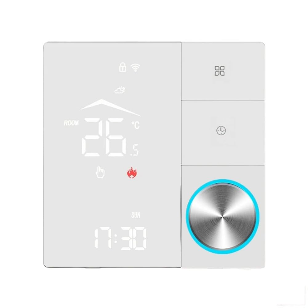 Aundhegrtt Tuya WiFi Thermostat 16A Programmable Voice Control Electric for Home Heating System B