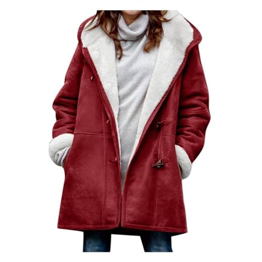 Manteau Femme Fourrure avec Capuche Hiver Chaud éPais Long Elegant Slim Fit Manche Longues Mode Pas Cher Veste en Jean Fille Parka Outercoat S-5XL
