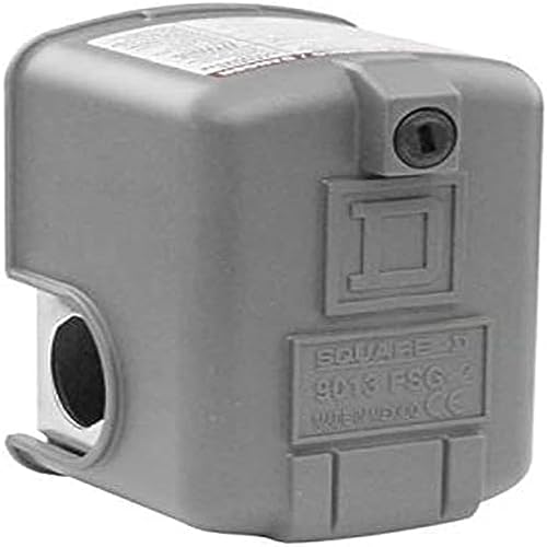 KNP Electric Pressure Switch Fsg2Ab 4.6 Bar - Water Pump Adjustable Scale 2 Thresholds - 2Nc - Square D