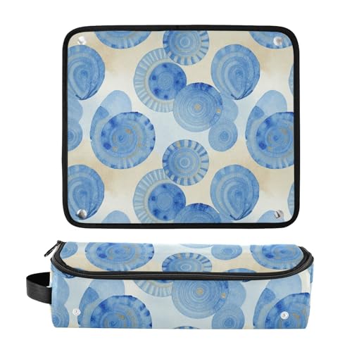 Bolsa de viaje resistente al calor Hot Hair Tools para planchas y rizadores azul y blanco miniatura 3
