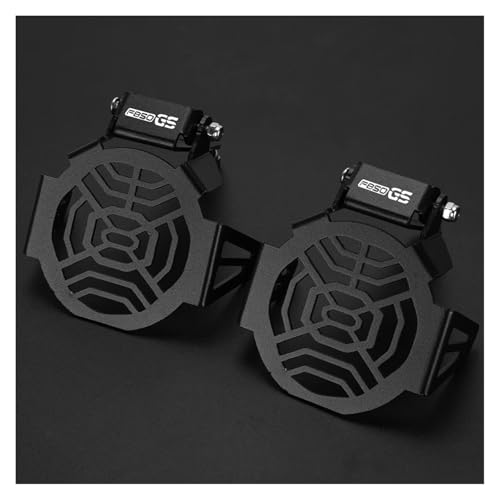 Protection phare moto F850GS grille en acier avec couvercle antibrouillard rabattable