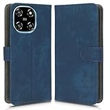 Hülle Kompatibel mit Black View Color 6, RFID-Blockierung, Magnetisches Flip-Leder, Stoßfeste Schutzabdeckung mit Kartenfächern & Ständer