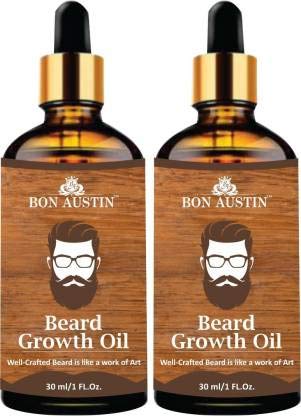 Image of 100% Natural Beard Growth Oil- For Stimulating fast Beard Growth Hair Oil Combo pack of 2 Bottles of 30 ml(60 ml)