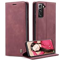 Yihaoyard Custodia Portafoglio Per Xiaomi Redmi Note 13 Pro 4G - Pelle PU Con Supporto Regolabile E Chiusura Magnetica - Cover Protettiva Antiurto Con 2 Slot Carte E Protezione Schermo (Rosso) - 2