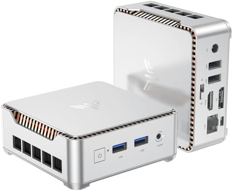 KAMRUI Pinova P2 Mini PC 16GB RAM 512GB SSD, AMD Ryzen 4300U 28W(Beats 10110U/3500U/N95,Up to 3.7GHz) Mini Computers,Triple 4K Display/HDMI+DP+Type-C/WiFi/BT for Home/Business Mini Desktop Computers