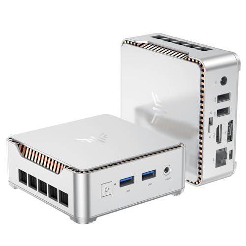 KAMRUI Pinova P2 Mini PC, AMD Ryzen 7330U(4 Cores, 8 Threads, Up to 4.3GHz), 16GB RAM 256GB SSD, Zen3 Architecture 7nm Processor, 8MB L3 Smart Cache Mini Computers,Triple 4K Display Home/Business