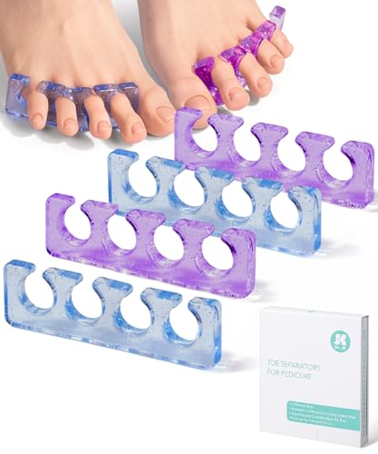 Dr. JK- Gel Toe Separators for Pedicure 2 Pairs Blue & Purple