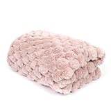 Marque : Paris Prix Paris Prix Plaid Imitation Fourrure Uni Opulence 120x150cm Rose