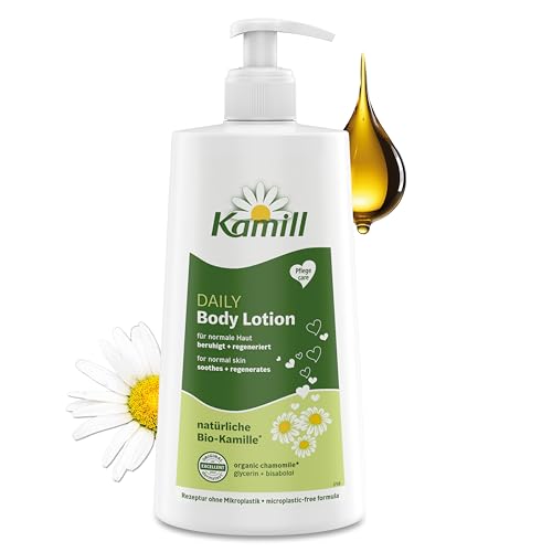 Kamill Bodylotion Daily 500 ml – natürliche Körpercreme mit Bio-Kamille, Glycerin & Bisabolol – Hautpflege ohne Mikroplastik für normale Haut
