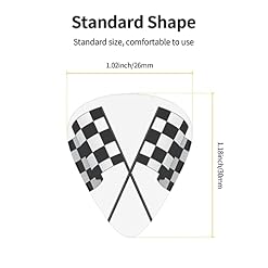 Médiators Guitare 12-Pack Noir Blanc Formule Drapeaux À Carreaux Motif Médiators Guitare Électrique Guitare Acoustique… - Les Beatles, Paul McCartney, John Lennon, RIngo Starr, George Harrison Médiators Guitare 12-Pack Noir Blanc Formule Drapeaux À Carreaux Motif Médiators Guitare Électrique Guitare Acoustique… – Image 3