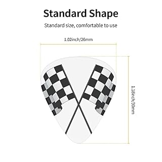 Médiators Guitare 12-Pack Noir Blanc Formule Drapeaux À Carreaux Motif Médiators Guitare Électrique Guitare Acoustique… - Les Beatles, Paul McCartney, John Lennon, RIngo Starr, George Harrison Médiators Guitare 12-Pack Noir Blanc Formule Drapeaux À Carreaux Motif Médiators Guitare Électrique Guitare Acoustique… – Image 3
