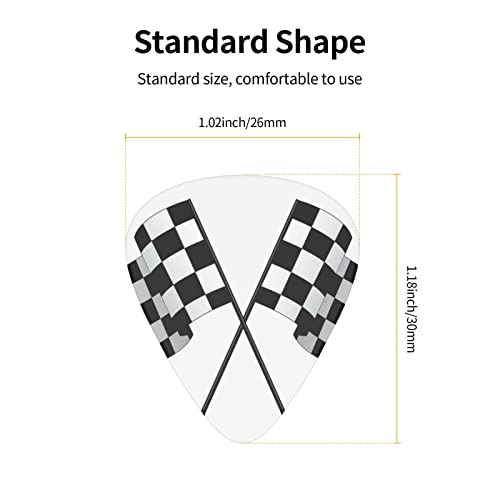 Médiators Guitare 12-Pack Noir Blanc Formule Drapeaux À Carreaux Motif Médiators Guitare Électrique Guitare Acoustique… - Les Beatles, Paul McCartney, John Lennon, RIngo Starr, George Harrison Médiators Guitare 12-Pack Noir Blanc Formule Drapeaux À Carreaux Motif Médiators Guitare Électrique Guitare Acoustique… – Image 4