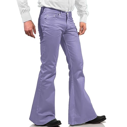 Bell Bottom Jeans for Men Retro White Causal Skinny Flared Zip 0ff Jeans Men Vintage Denim Pants for Mens3