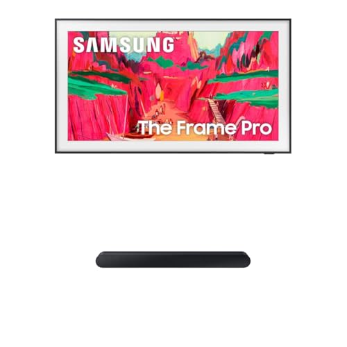 Image of Samsung 65-Inch Class The Frame Pro LS03FW 4KNeo QLED Mini LED Smart TV (2025 Model) with Wireless One Connect + SAMSUNG S60D 5.0ch Soundbar w /Wireless Dolby Atmos Audio,All-in-One Design, HW-S60D /ZA