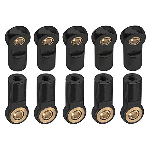 Chape M3 rotule de 3mm lot de 10 connecteurs de direction noirs pour voiture RC 1/10 et bateau