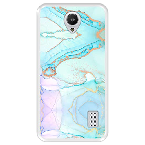 Funda para Huawei Y635, Mármol, Modelo 4, Carcasa Silicona Transparente Flexible TPU