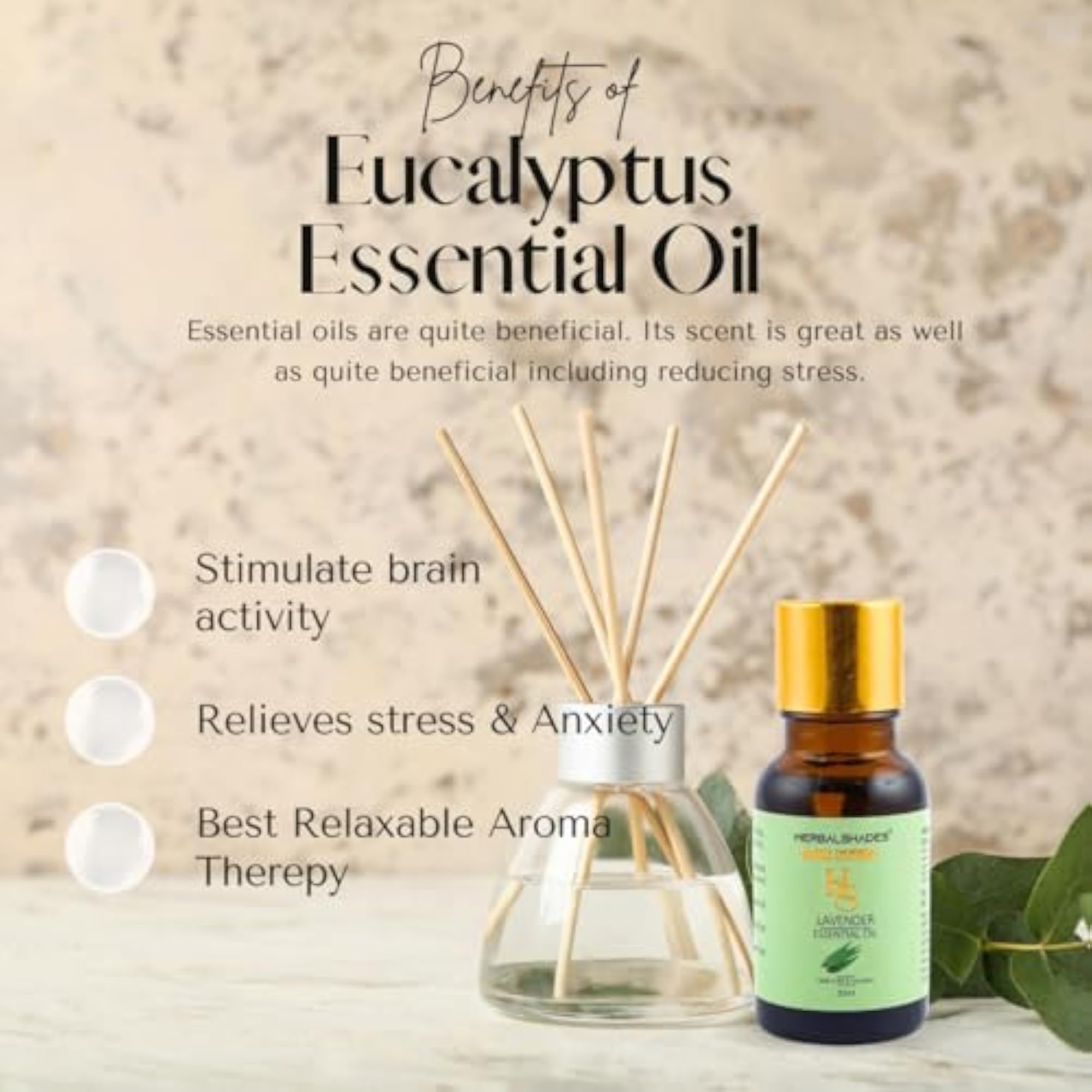 HerbalShades Eucalyptus Essential Oil - Pure Tranquillity