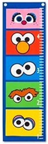 Sesame Street Growth Chart Big Bird, Oscar the Grouch, Cookie Monster, Elmo and Abby Cadabby.