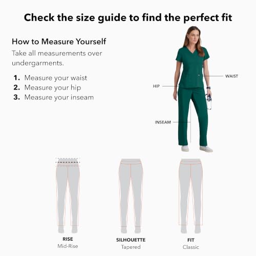 BARCO Grey's Anatomy Spandex Stretch Direct – Pantalon médical Relay pour femme, fuselé, vert chasse, Taille XS – vue 7