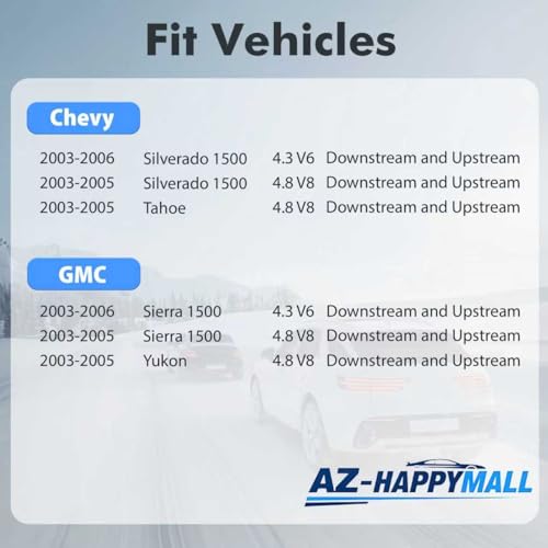 Sensor de oxígeno para Chevy y GMC Silverado 1500 2003-2006 miniatura 2