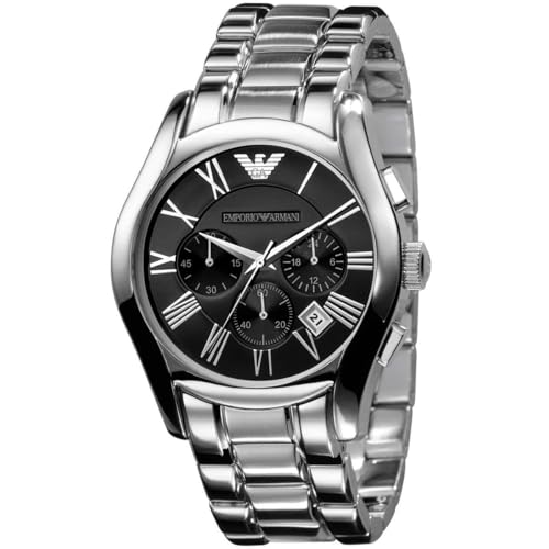 Image of Emporio Armani Chronograph Black Dial Stainless Steel Men's Watch AR0673