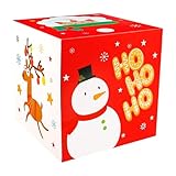 de papel de Navidad para caramelos, decoraciones plegables de muñeco de nieve, de aperitivos de Navidad, para cumpleaños, Halloween, Acción de Gracias, hogar, vacaciones, Año Nuevo, boda