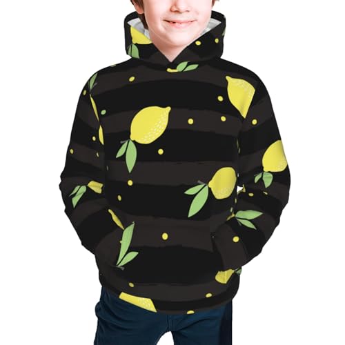 Lemon Kids Pullover Hoodies Boys Sweatshirts Girls Athletic Clothes with Pocket2