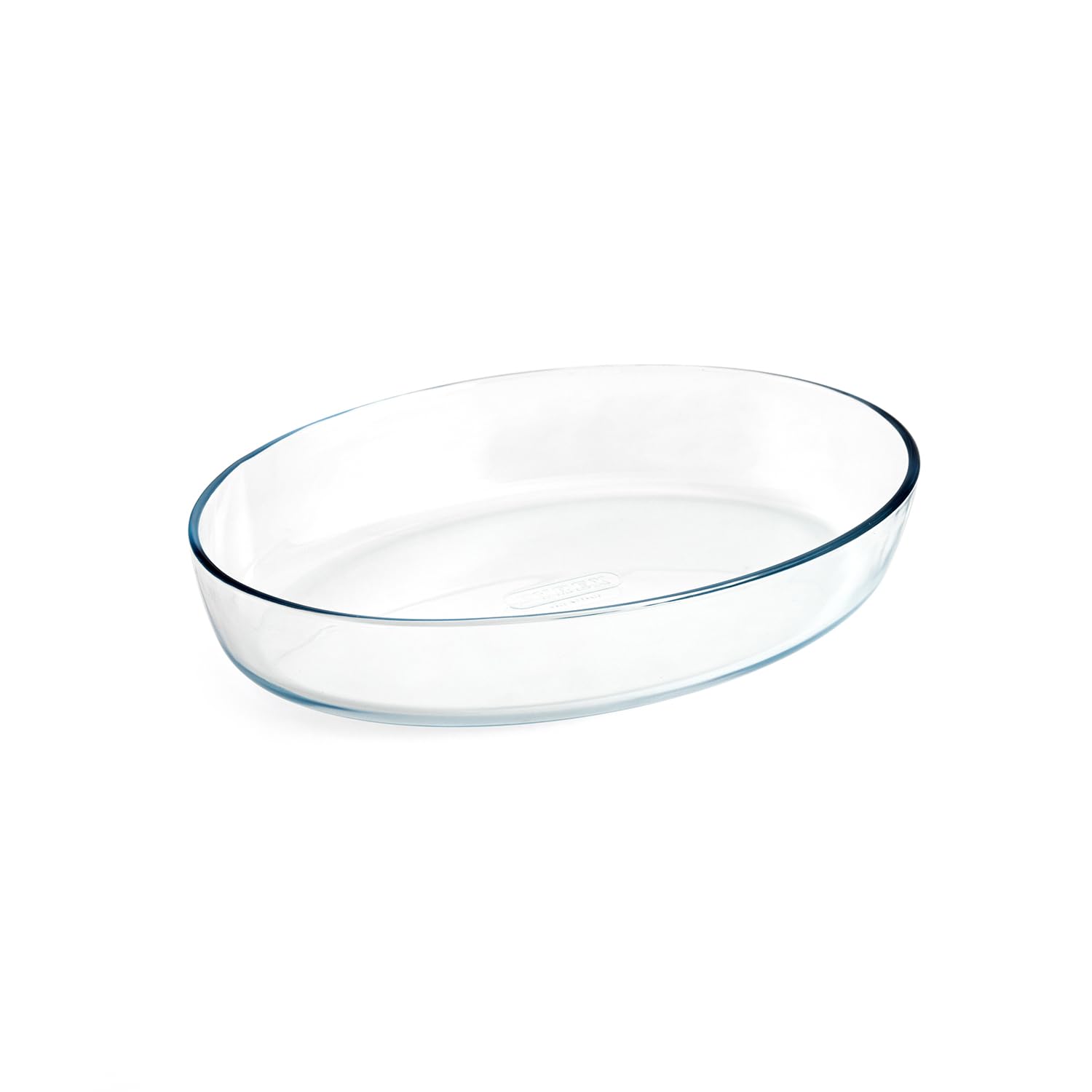 Pyrex Fuente Oval de Vidrio Borosilicato, Transparente, 35x24x6 cm, 3.1L, Resistente a Choques Térmicos hasta 240°C, Apta para Horno y Congelador