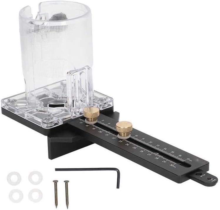 Tools Aluminium Alloy Wood Trimmer Router Base CNC 8mm Pin 2.5mm Nail Holes Milling Circle Slotting Base for 65mm Dia Trimmer Wood