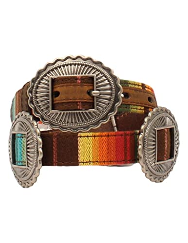 ARIAT Western Belt Girls Oval Serape Conchos Multi-Color A1306997