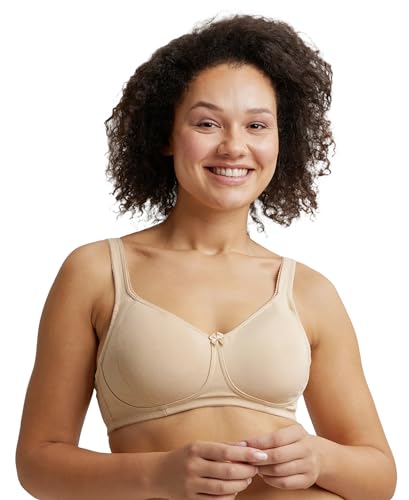 Image of Jockey ES24 Plus Size Bra | Wirefree | Non Padded | Full Coverage with Plush Lining Cup| Super Combed Cotton Elastane Fabric