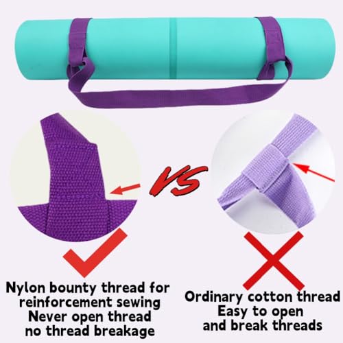 ZDL Correa para Esterilla de Yoga,2 piezas Porta Esterilla Yoga,Correa de Transporte para Esterilla de Yoga Todos,Adjustable para Hombro, Pilates, Yoga, Ejercicios, Aeróbica, Colchoneta Fitness - Imagen 6