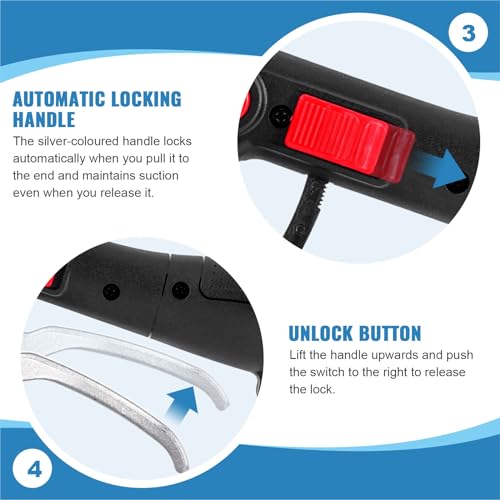 MXBAOHENG Fliesenrüttler 6 Gänge Elektrische Fliesenverlegemaschine 200kg Fliesenvibrator mit Akku 4500mA Fliesen Vibratoren Elektrische Fliesen Vibrationsgerät für 11,8-39,5 Zoll Fliesen (1 AKKU)