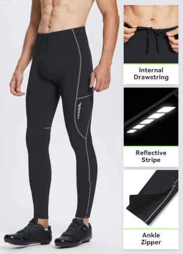 baleaf Men's 4D Padded Fleece Lined Cycling Pants