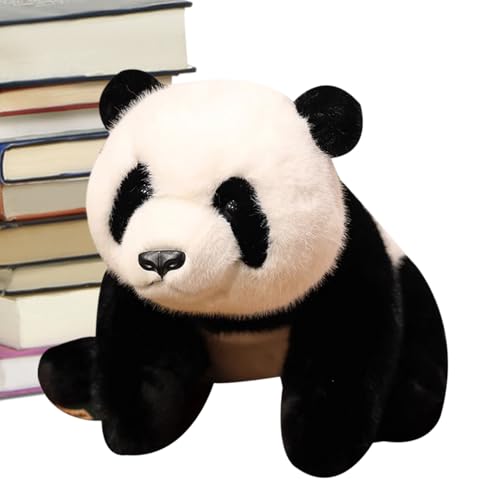 lisutupode Osos Panda de Peluche | Decoración Hogar Realista | Figura de Pandas | Regalo para Mujeres Hombres Niñas Guardería Estantería Dormitorio Sala De Estar